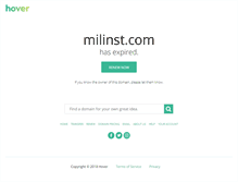 Tablet Screenshot of milinst.com